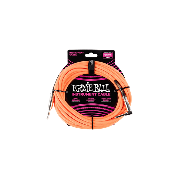 Ernie Ball 6084 Cavo Braided Neon Orange 5,49 m