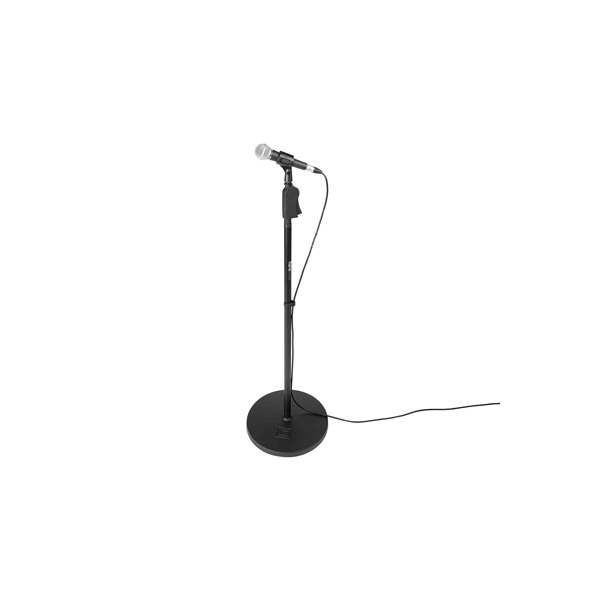 Gator Frameworks GFW-MIC-1201 Supporto microfonico con base rotonda da 30,5 cm e altezza regolabile da 101,6 a 160 cm<br>