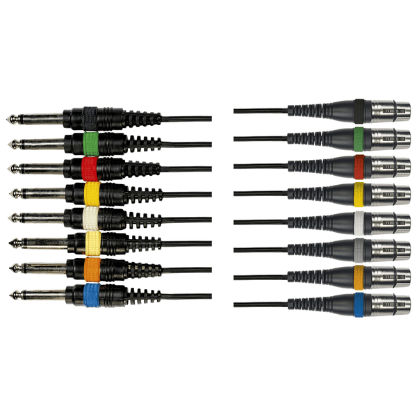 Yellow Cable OC11 Frusta 8 Cavi Jack Mono/XLR Femmina 5 m