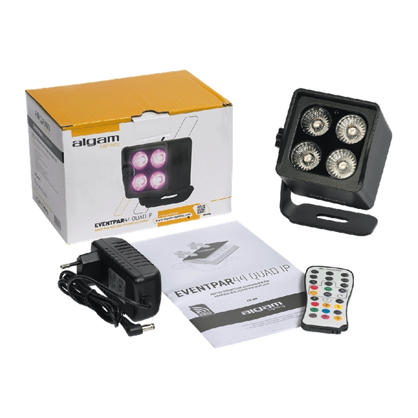Algam Lighting EVENTPAR 44-QUAD-IP Par LED 4x4W IP65 a Batteria