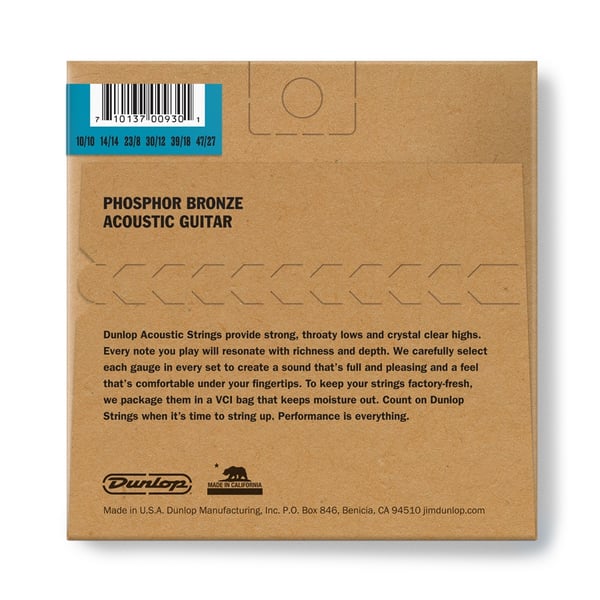 Dunlop DAP1047J Acoustic Phosphor Bronze, Light Set/12