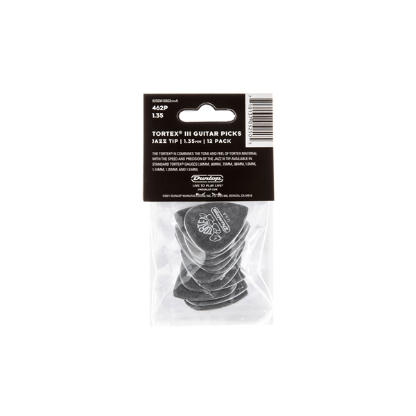 Dunlop 462P Tortex III Black 1.35