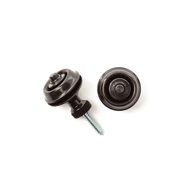Dunlop SLS1033BK Straplok Dual Design Strap Retainer System, Black