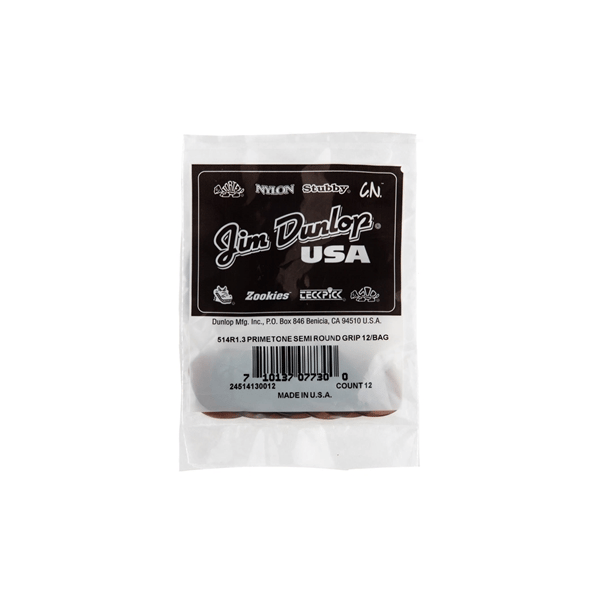 Dunlop 514R1.3 Primetone Semi Round (Grip), Refill Bag/12