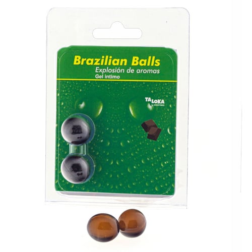 TALOKA - 2 BOULES BRÉSILIENNES CHOCOLAT GEL INTIME