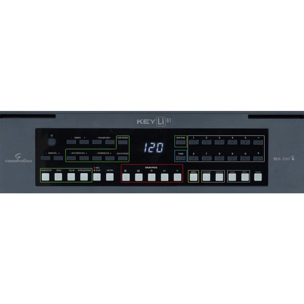 SOUNDSATION Tastiera Arranger a 61 tasti Touch Response e Batteria al Litio ricaricabile