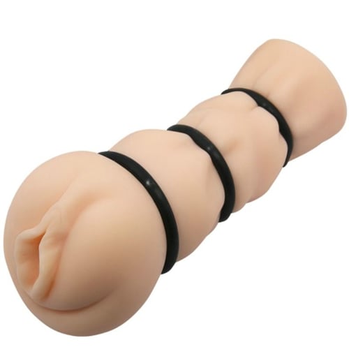 CRAZY BULL - MASTURBATING SLEEVE MIT RINGEN - VAGINA