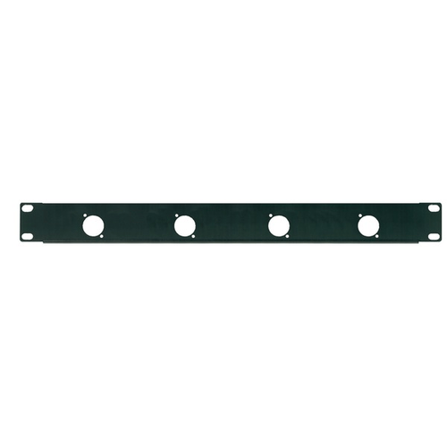 PROEL STAGE Pannello preforato 1 unità rack 19' con N. 4 fori per connettori da pannello XLR/SPEAKON (ø 24 mm.).