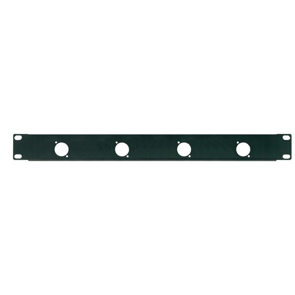 PROEL STAGE Pannello preforato 1 unità rack 19' con N. 4 fori per connettori da pannello XLR/SPEAKON (ø 24 mm.).