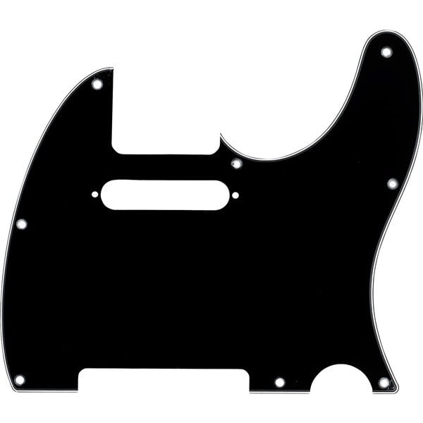 Fender Parts Battipenna montaggio a 8 fori Black, a 3 strati