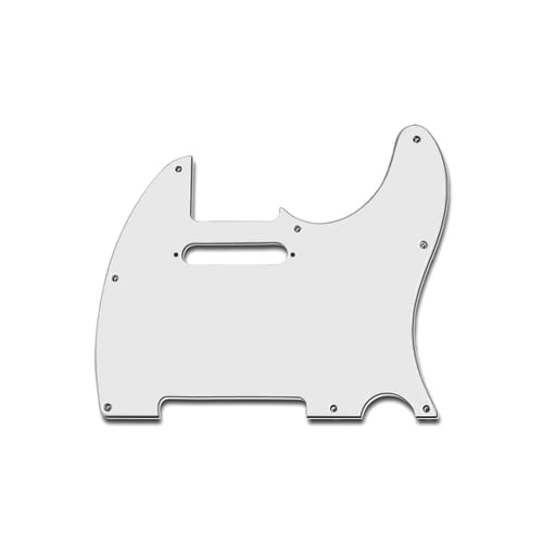 SOUNDSATION PARTS Mascherina per Chitarra Telecaster, Monostrato, Argent White