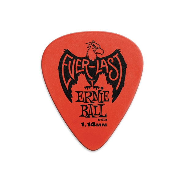 Ernie Ball 9194 Plettri Everlast Red 1.14mm Busta da 12