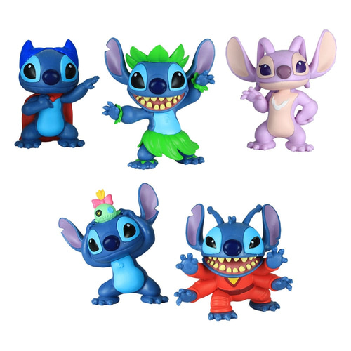 Lilo &amp; Stitch Mini Figure 5-Pack Stitch Collectible Figure Set 7 cm