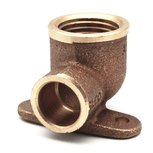 FRABO Gomito bronzo f. con 2 flange  a saldare