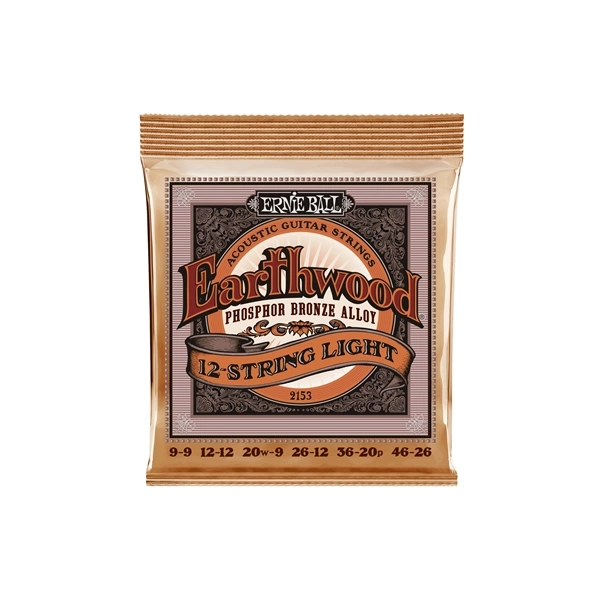 Ernie Ball 2153 Earthwood Phosphor Bronze Light 9-46