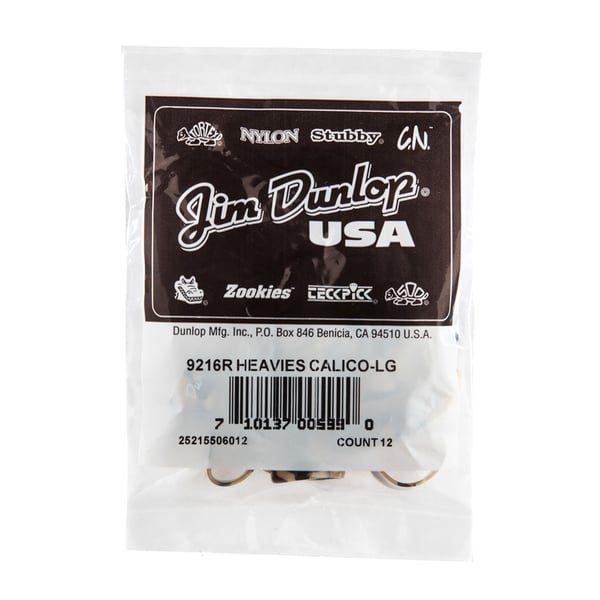 Dunlop 9216R CALICO LARGE - BAG 12 PLETTRI