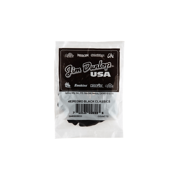 Dunlop 483R#03 Black Classic - Medium