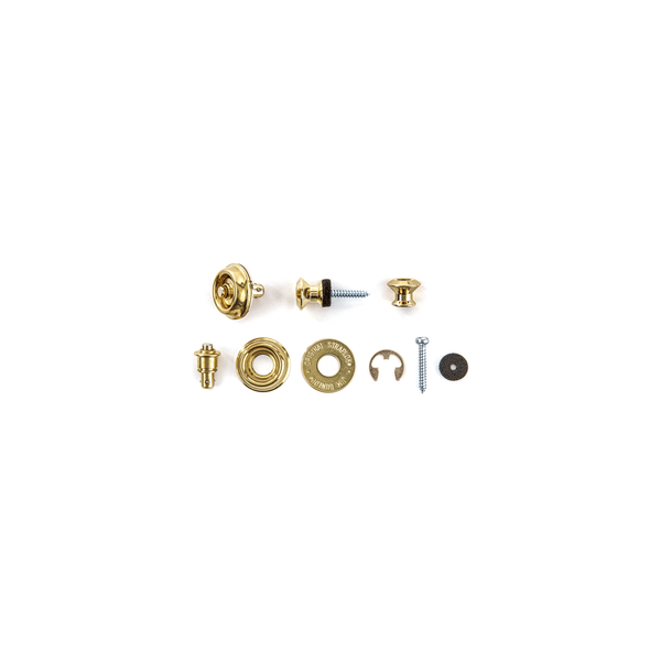 Dunlop SLS1034G Straplok Dual Design Strap Retainer System, Gold