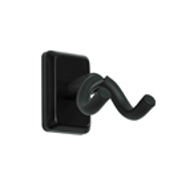 Gator Frameworks GFW-UKE-HNGRBLK Supporto da parete per ukulele e mandolino con piastra nera