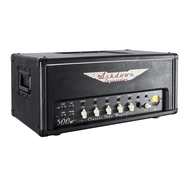 ASHDOWN CTM-300 TESTATA VALVOLARE PER BASSO ELETTRICO CTM300 300 WATT EQ 3 BANDE 6 SWITCH VU-METER EFX LOOP