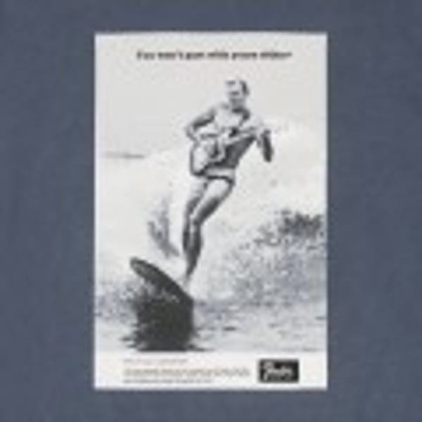 FENDER T-shirt Vintage Ad Surfer Tee, Ocean XL