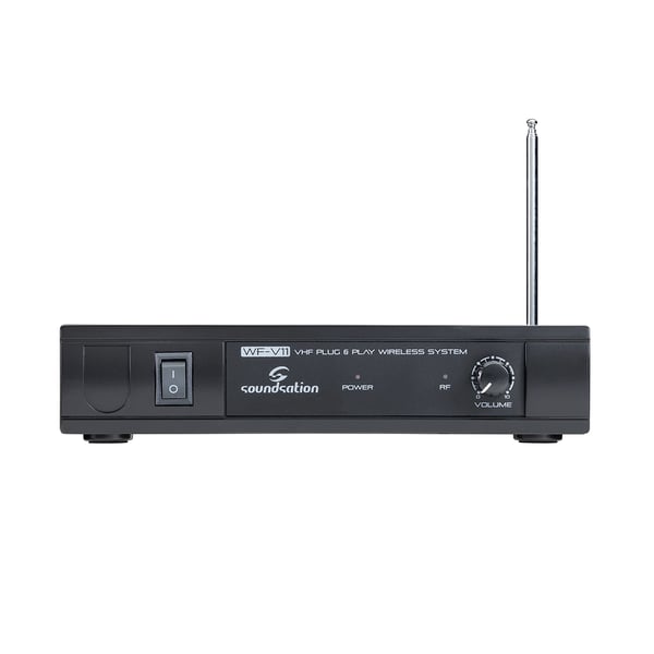 SOUNDSATION Radiomicrofono VHF Plug and Play con Bodypack e archetto (215.5 MHz). Modello WF-V11PB
