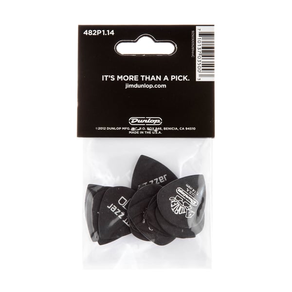 Dunlop 482P Pitch Black Jazz III 1.14