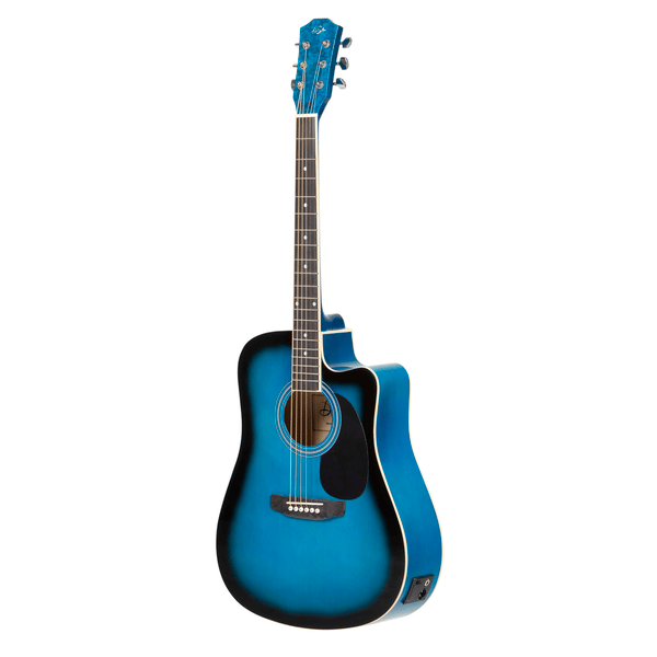 DE SALVO Chitarra Acustica Cut-Away Blu EQ - Intro