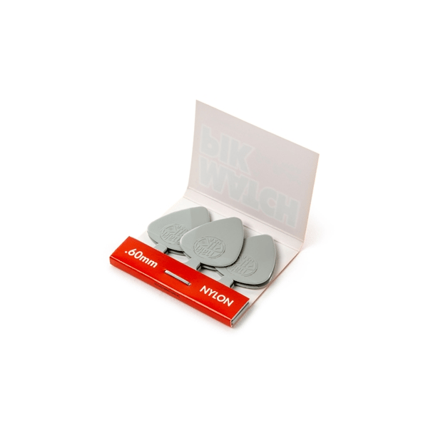 Dunlop 448R.60 Match Piks Nylon Light Gray .60mm