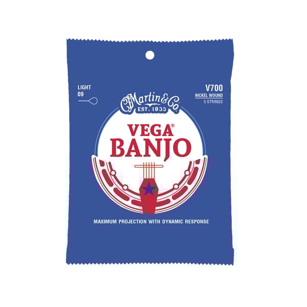 Martin & Co. V700 Vega Banjo Strings Light Nickel Wound