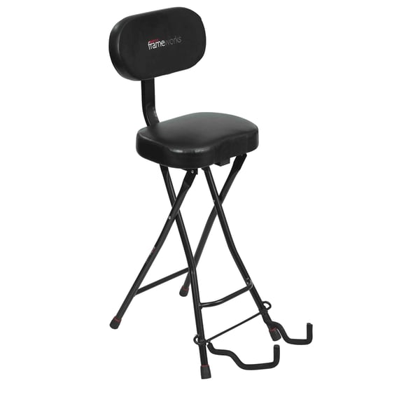 Gator Frameworks GFW-GTR-SEAT Sgabello con stand per chitarra<br>