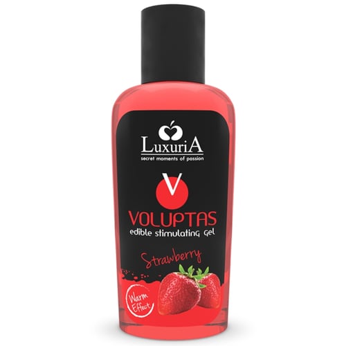 LUXURIA VOLUPTAS GEL DA MASSAGGIO COMMESTIBILE EFFETTO RISCALDANTE - FRAGOLA 100 ML