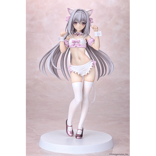 Tsuki ni Yorisou Otome no Sahou PVC Statue 1/6 Luna Sakurakouji Cat Maid Sakura Color Ver. 26 cm