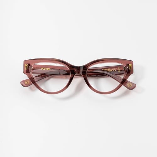 Kyme Eyewear Kyme Elisa Browne Sunglasses - Handmade Cat-Eye Italian Eyewear.  Color Browne, Size Medium