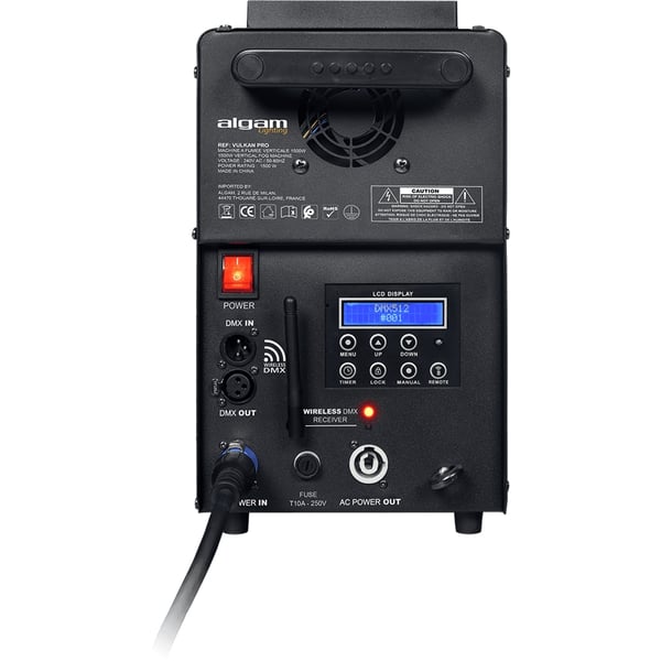 Algam Lighting VULKAN PRO Macchina del Fumo Verticale/Orizzontale Effetto CO2