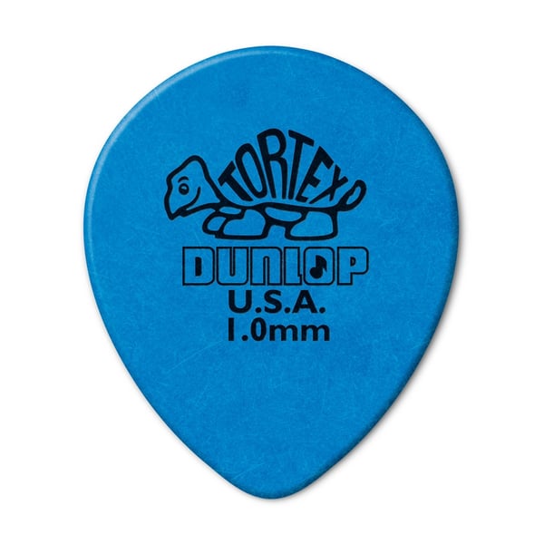 Dunlop 413R Tortex Tear Drop Blue 1.0