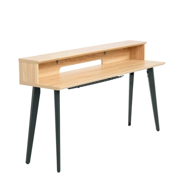 Gator Frameworks GFW-ELITEKEYTBL88-MPL Workstation in legno per tastiere fino a 88 tasti, colore acero naturale opaco<br>