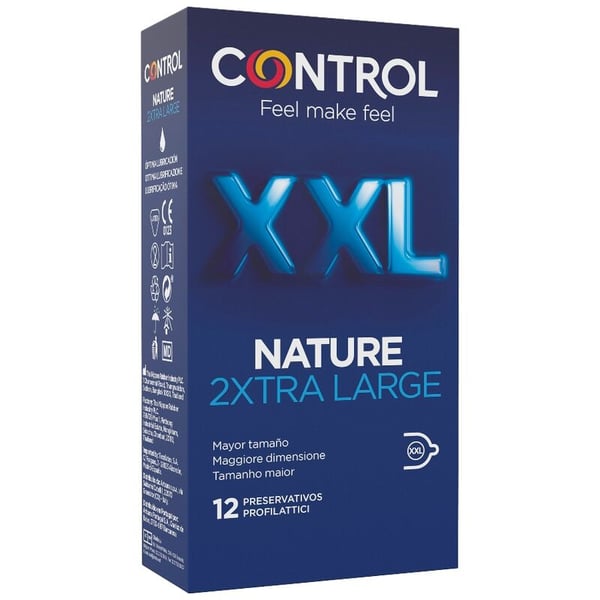 CONTROL NATURE 2XTRA LARGE XXL KONDOME - 12 EINHEITEN