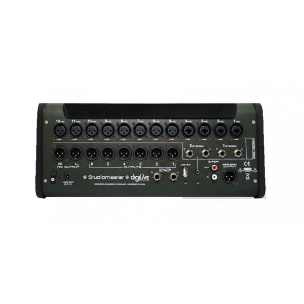 STUDIOMASTER Console di Missaggio Digitale a 16 Canali e 8 Bus con Dissolvenze Motorizzate. Modello DIGILIVE16