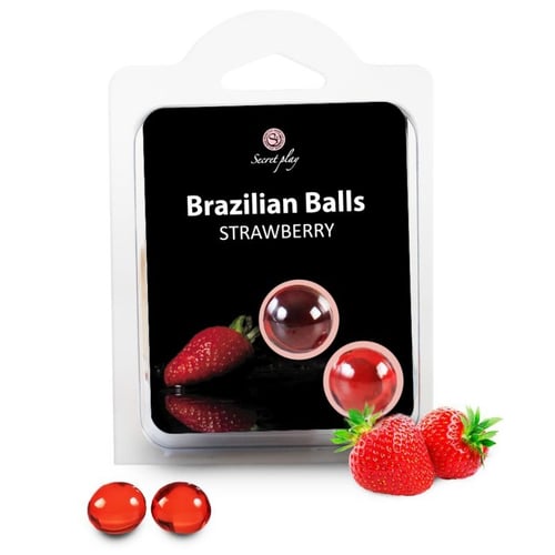 2 BRASILIANISCHE KUGELN ERDBEERE