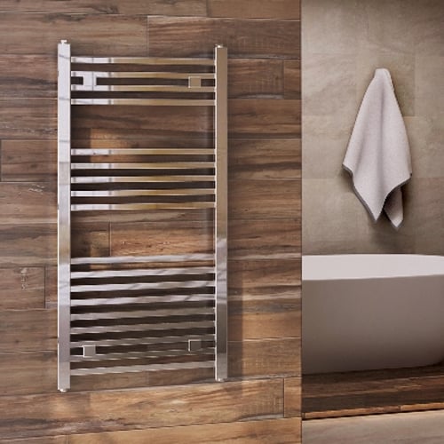 Termoarredo design cromato tubi quadrati