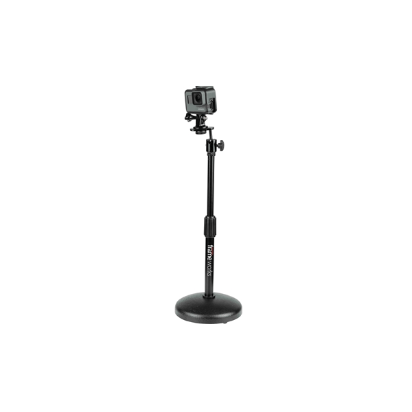 Gator Frameworks GFW-MIC-0501 Supporto per microfono da tavolo con base rotonda