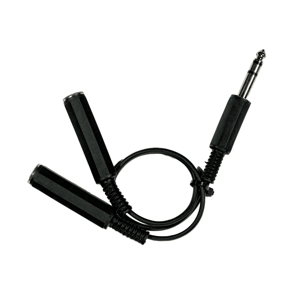 Yellow Cable B2FST Cavo Y Stereo 2x TS (Mono) Femmina/1x Jack TRS (Stereo)