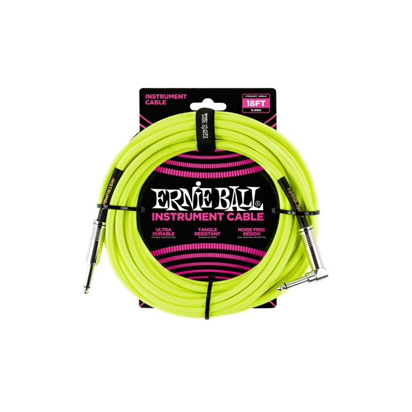 Ernie Ball 6085 Cavo Braided Neon Yellow 5,49 m
