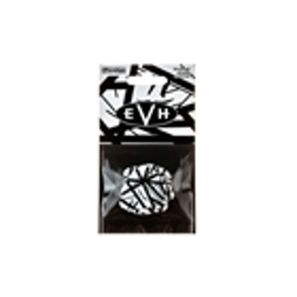 Dunlop EVHP03 EVH Max Grip White With Black Stripes 0.60 mm Pack/6