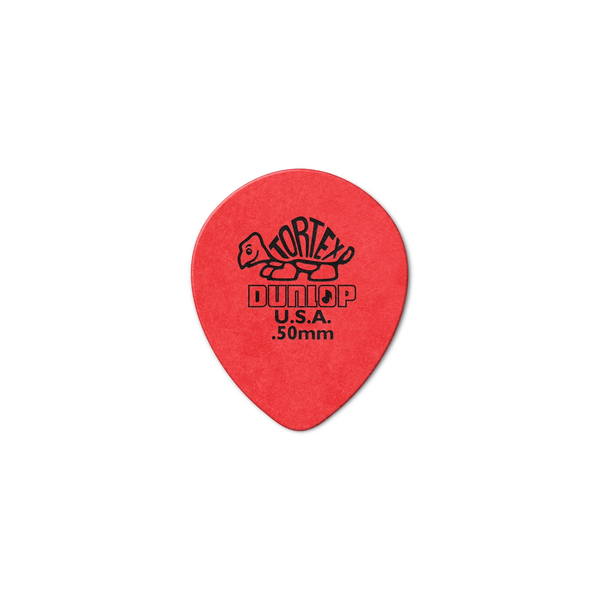 Dunlop 413R Tortex Tear Drop Red .50