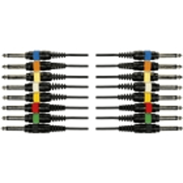 Yellow Cable OC02 Frusta 8 Cavi Jack Mono/Jack Mono 5 m