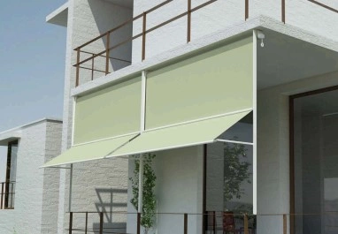 Tenda da sole a strisce per balcone da esterno con passanti e ganci Vari  Colori 