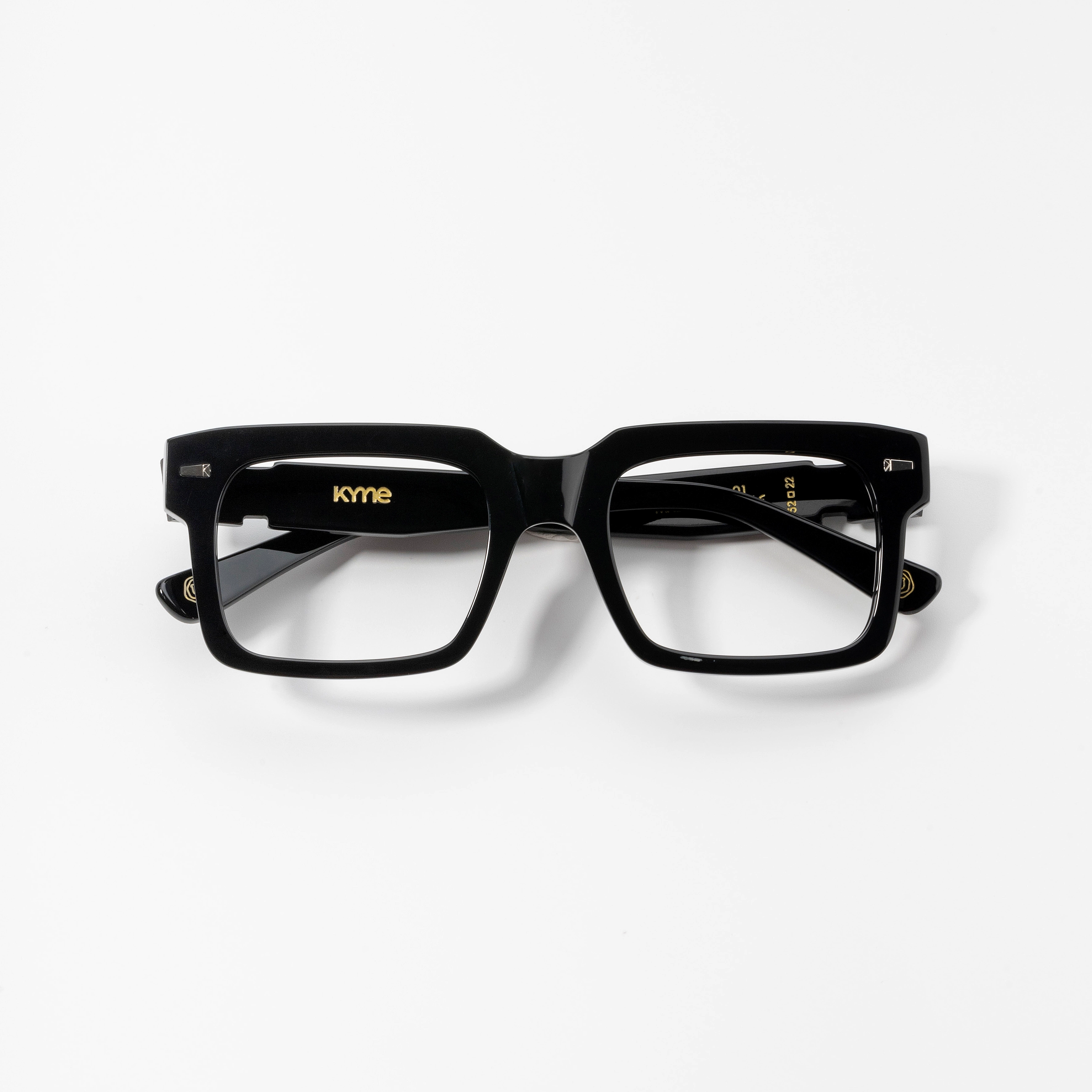 Kyme Etienne Black - Handmade Bold Italian Sunglasses