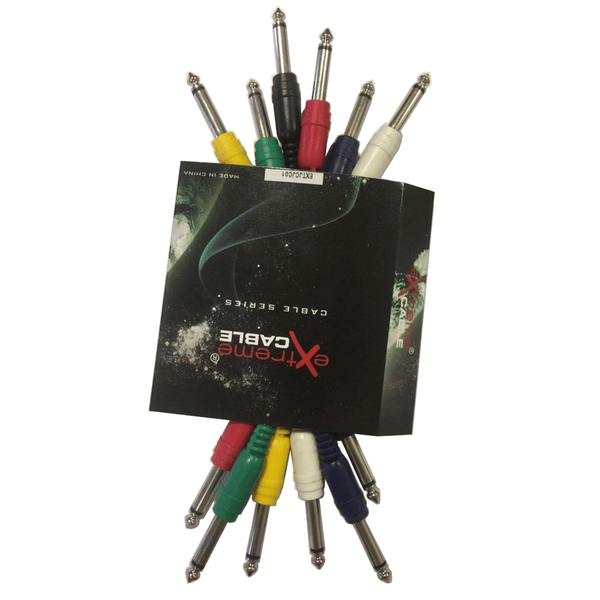 EXTREME JJ01 CAVO JACK MONO-JACK MONO 1/4" 6.3mm 0,1 MT SET 6
